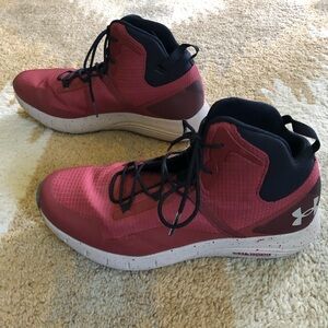 Under Armour Charged Bandit Trek Hiking Shoes Red Men’s Size 8.5